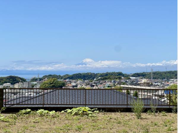 海と富士山を一望する立地/現地にて開放感を感じて下さい