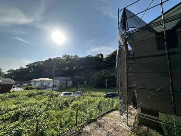 前面は畑で開放感◎