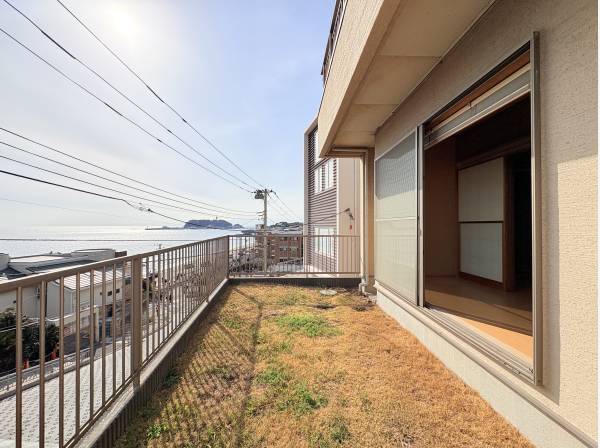 お庭からオーシャンビュー