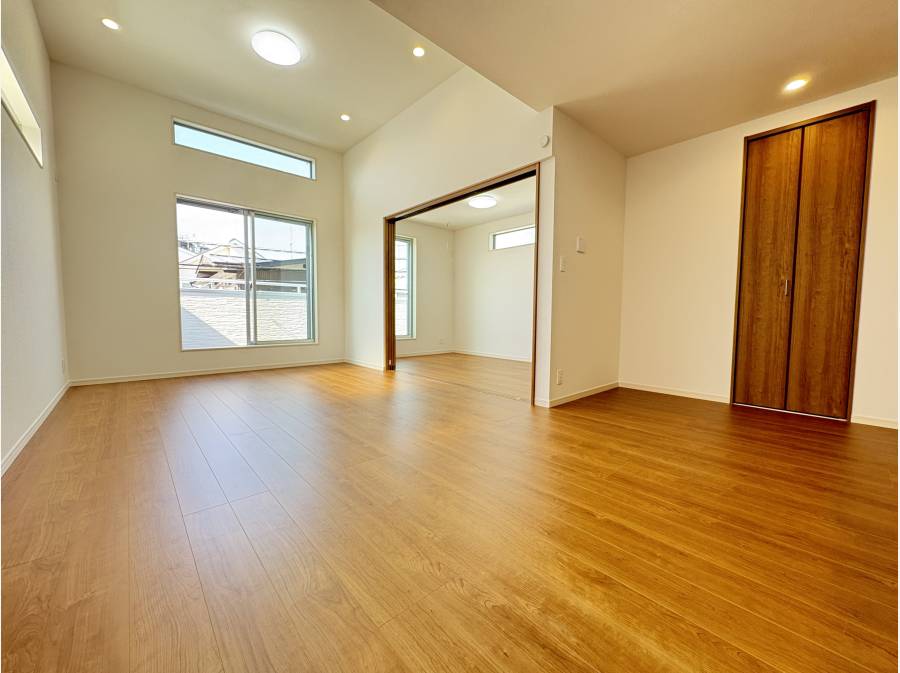 約19.5帖の広々としたリビング