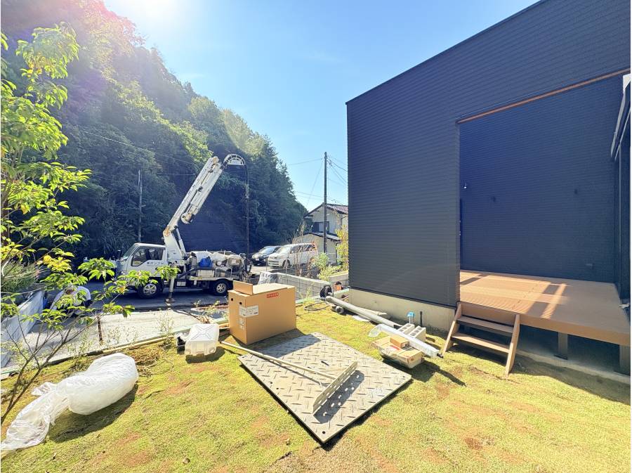 北東側にはお庭スペース