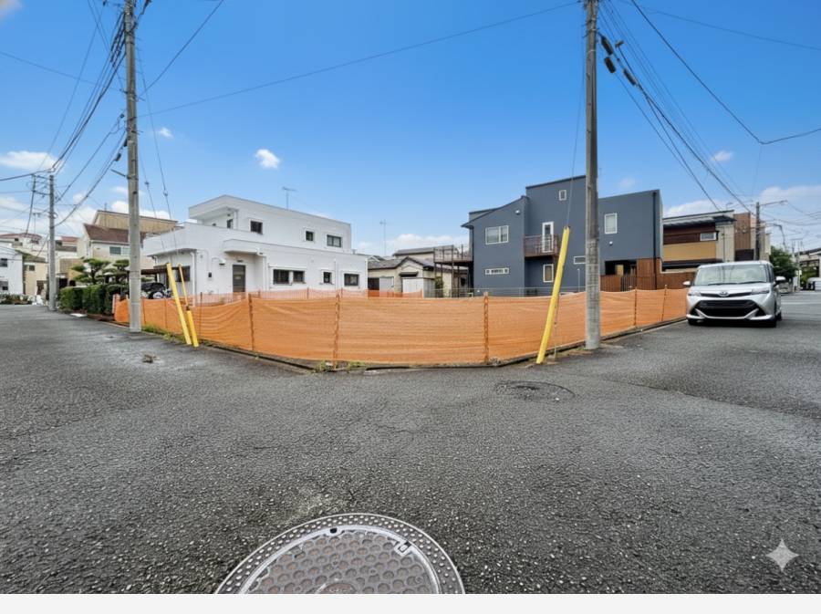 開放的な角地です