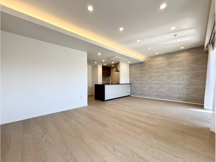 約21,9帖の開放的なLDK