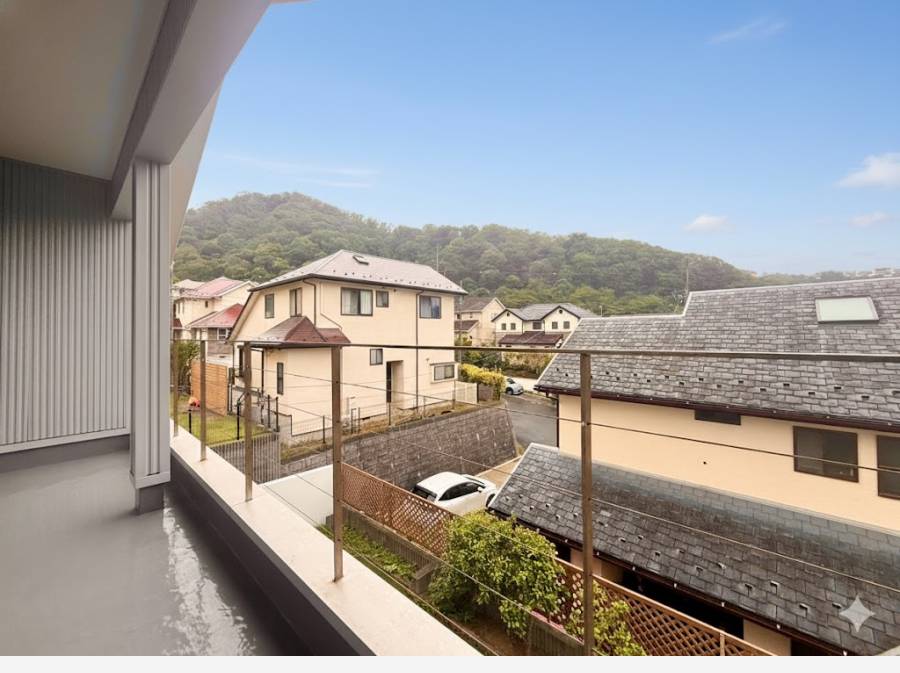 2階からは葉山の自然を感じる眺望!