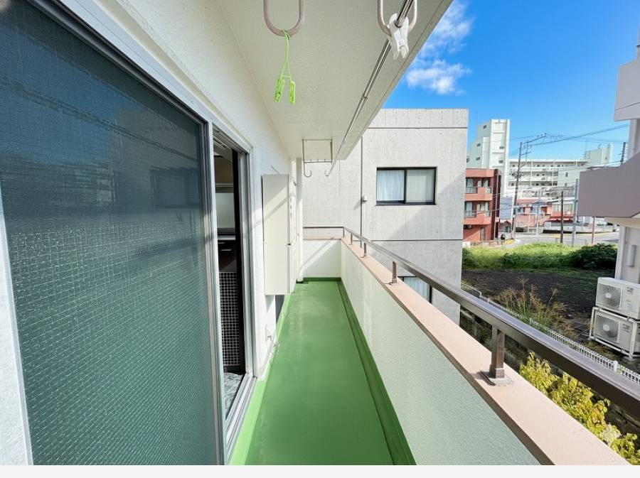 南側に面したバルコニーです。