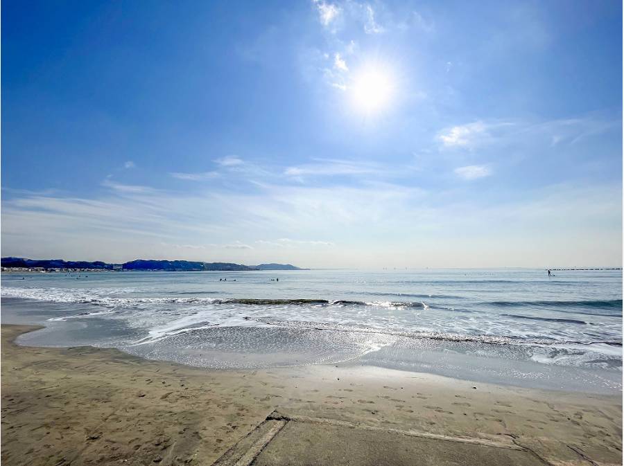 由比ガ浜海水浴場まで約4.5km・車約11分