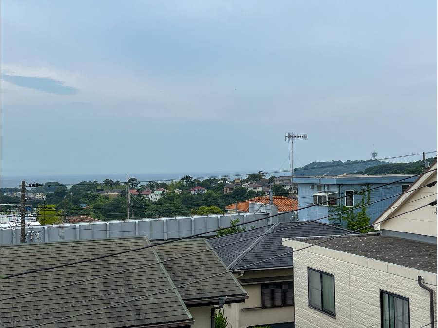 海・江ノ島・富士山を望む眺望（天気により）