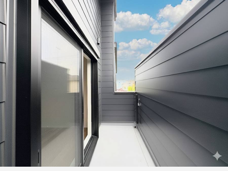 プライベート性の高いバルコニー